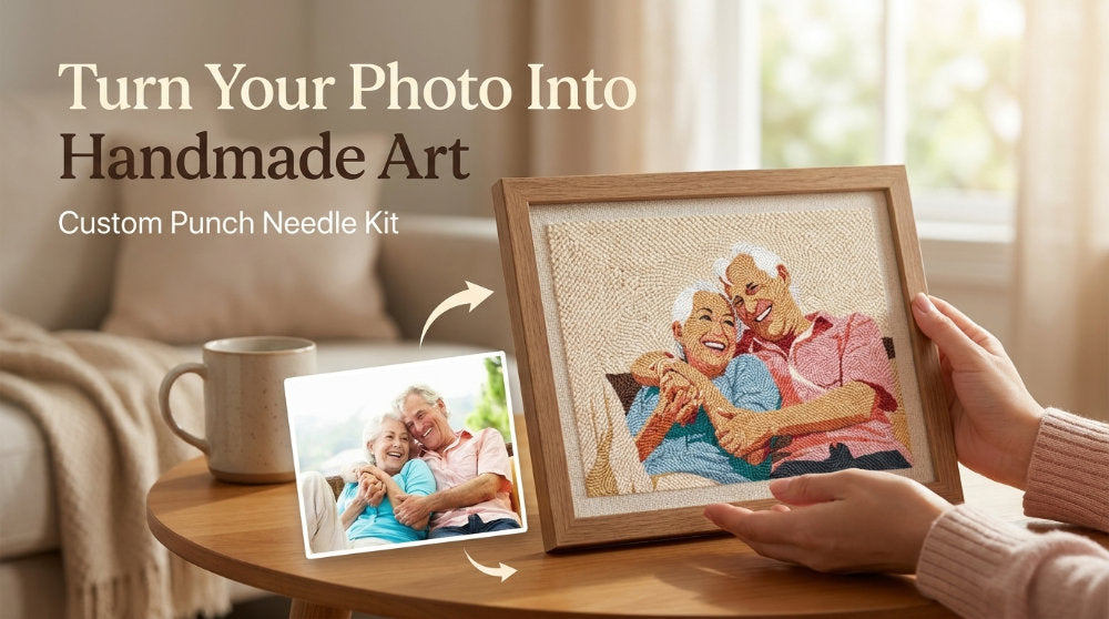 Custom Punch Needle Kit from Photo | Turn Your Photo Into Handmade Art